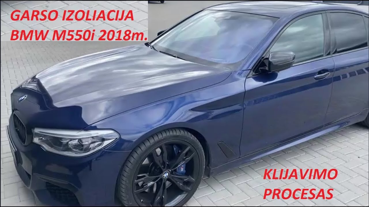 BMW M550i, 2018 - papildoma garso izoliacija | Autokraitis.lt