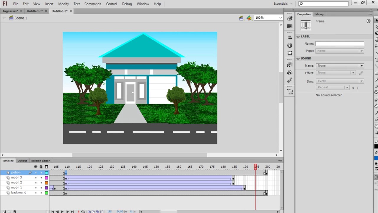 Tutorial Animasi Mobil Berjalan Menggunakan Adobe Flash CS6 YouTube