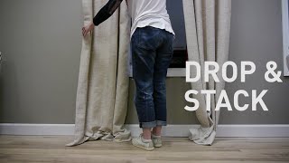 How To Puddle Curtains and Drapes- Stacked Puddle