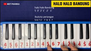 Not Pianika Halo Halo Bandung - Tutorial Lagu Wajib Nasional