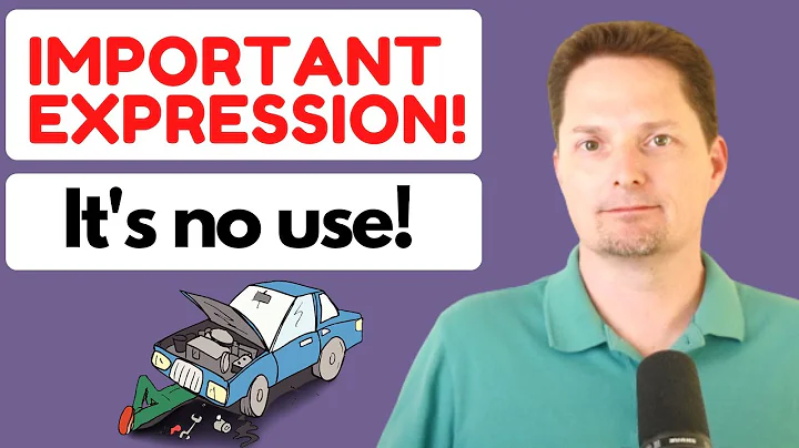 Learn English, American pronunciation, American accent training, American English, It's no use.