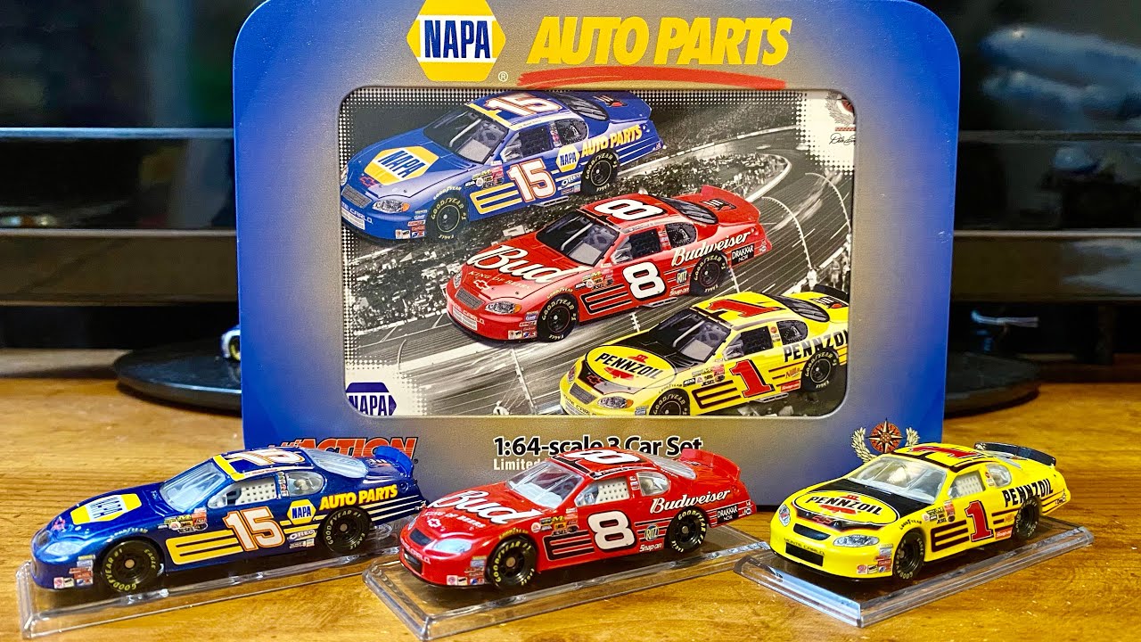 2003 Napa Auto Parts DEI team collectors tin 1/64 scale 3 pack  display picture 1