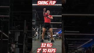 Kettlebell Swing Flip 32 kg. 2' 70 reps