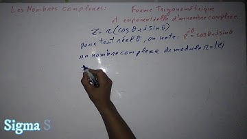 Les nombre complexes || Forme trigonométrique et exponentielle d
