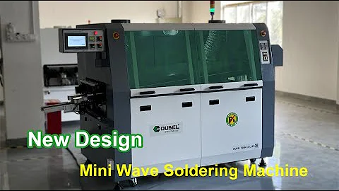 OUBEL New design automatic PCB mini wave soldering machine with 250mm width adjustment