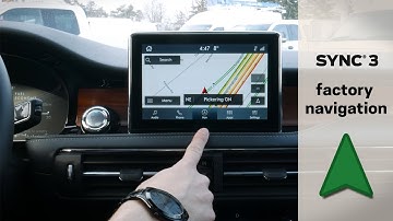 How to use factory navigation in the Lincoln Corsair (2020 - 2022 model)