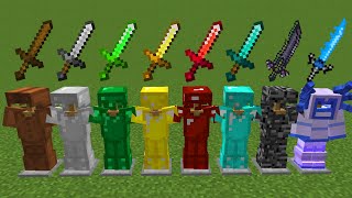 Minecraft: an experiment, which armor is stronger?