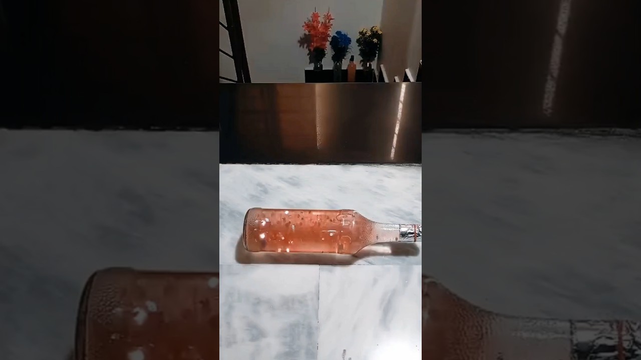 Breaking glass bottle ⚠️🔥 Crushing Crunchy & Soft Things 