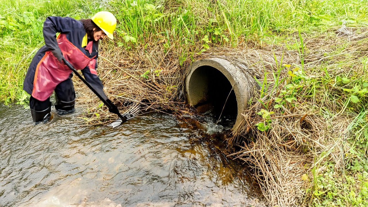 Culvert Cleanup Mission Restoring Flow by Removing Waste - YouTube