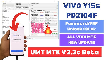 All Vivo MTK Unlock Password, FRP 1 Click - UMT MTK 2.2c Beta Update 2025 | A2GSM