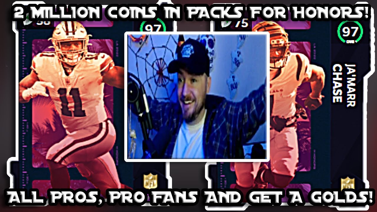 NFL HONORS! 2 MILLION COIN PACK OPENING FOR INSANE NFL HONOR CARDS! SO MANY PACKS! MADDEN 22