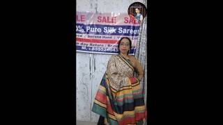 beautiful designer partywear unique saree #designer #partywear #silksaree #preloved