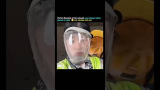 Be careful 🥵 Safety glasses and protective gear are always important