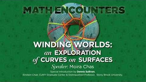 Math encounters -- "Winding Worlds: An Exploration of Curves on Surfaces" with Moira Chas