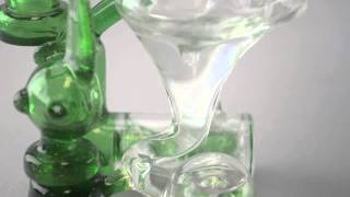 IO Glass Inline Recycler Bubbler Dab Rig - "Particle Accelerator"