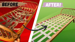 Re-webbing Ercol day bed - Method, how to