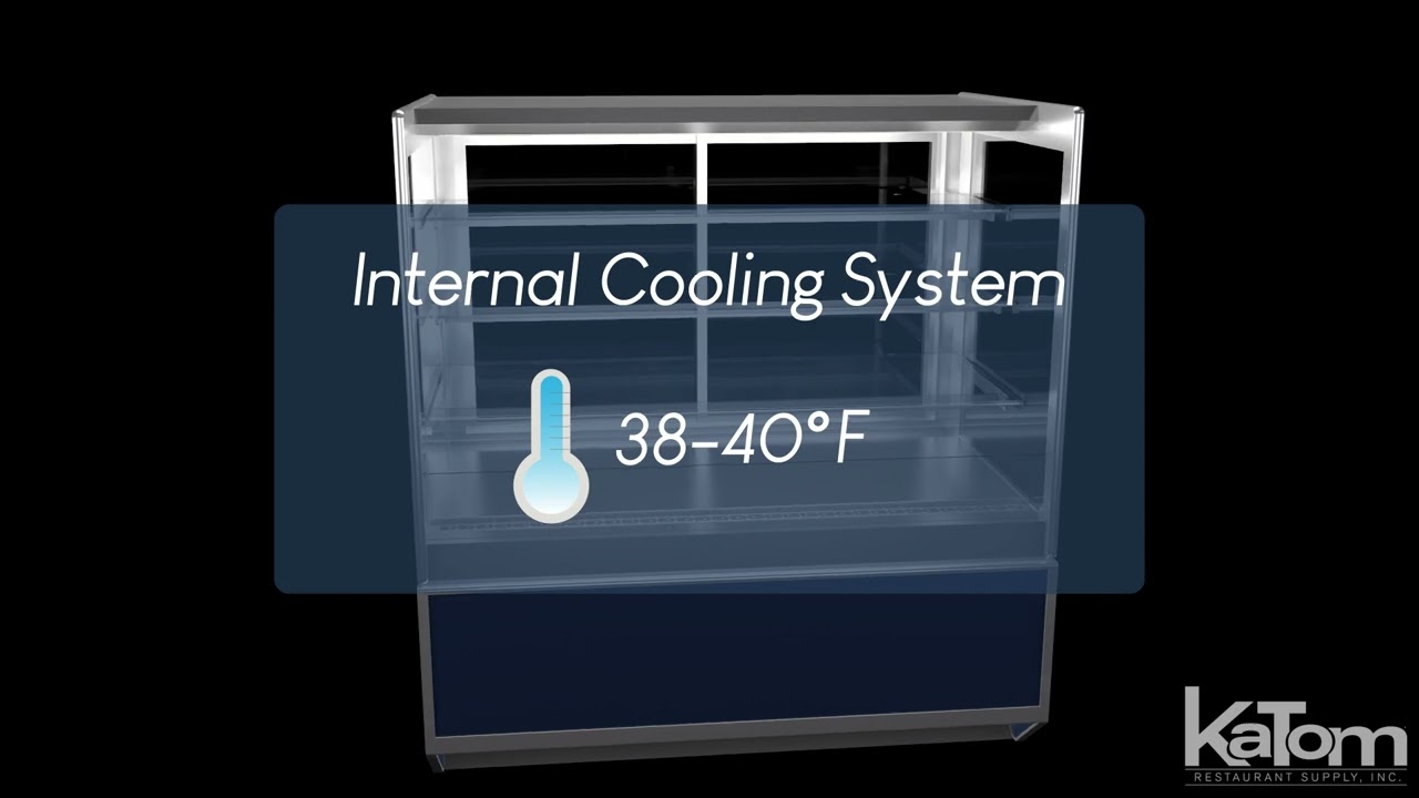 Federal 48" Full Service Bakery Case w/ Straight Glass (ITRSS4834-B18)