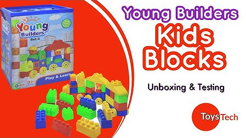young builder kids blocks @ToysTech #building blocks toy #kids block unboxing