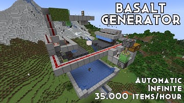 Simple Basalt Generator - Fully Automatic Minecraft (1.16 - 1.18+)