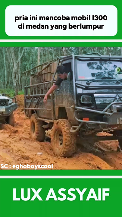 PRIA INI MENCOBA MOBIL L300 DI JALAN YANG BERLUMPUR #shorts
