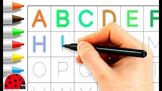 English Alphabet in Colors with Funny Illustrations