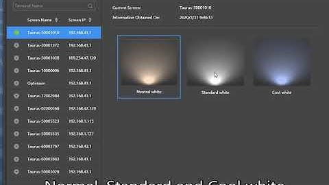 Novastar Taurus Operation Guide Video  Color temperature ViPlex Express
