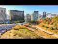 Walking along namsan seoul tower and the beautiful autumn foliage trail  korea travel 4kr