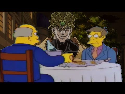 Jotaro vs Dio but I overlaid it with a green screen of Steamed Hams