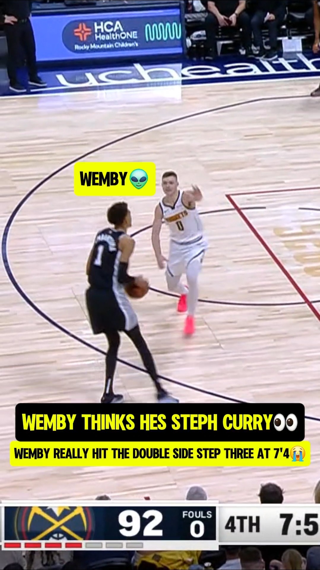 Wemby doing whatever he wants?