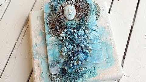 Mixed Media canvas tutorial with 13arts