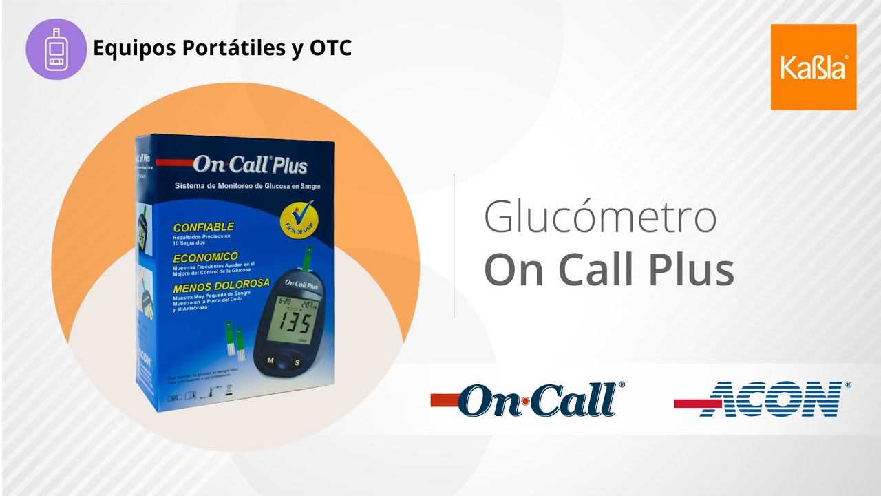 Medidor de Glucosa en Sangre OnCall Plus - Equipo Médico y Enfermería