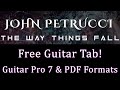 John Petrucci - The Way Things Fall Guitar Tab (Free!)