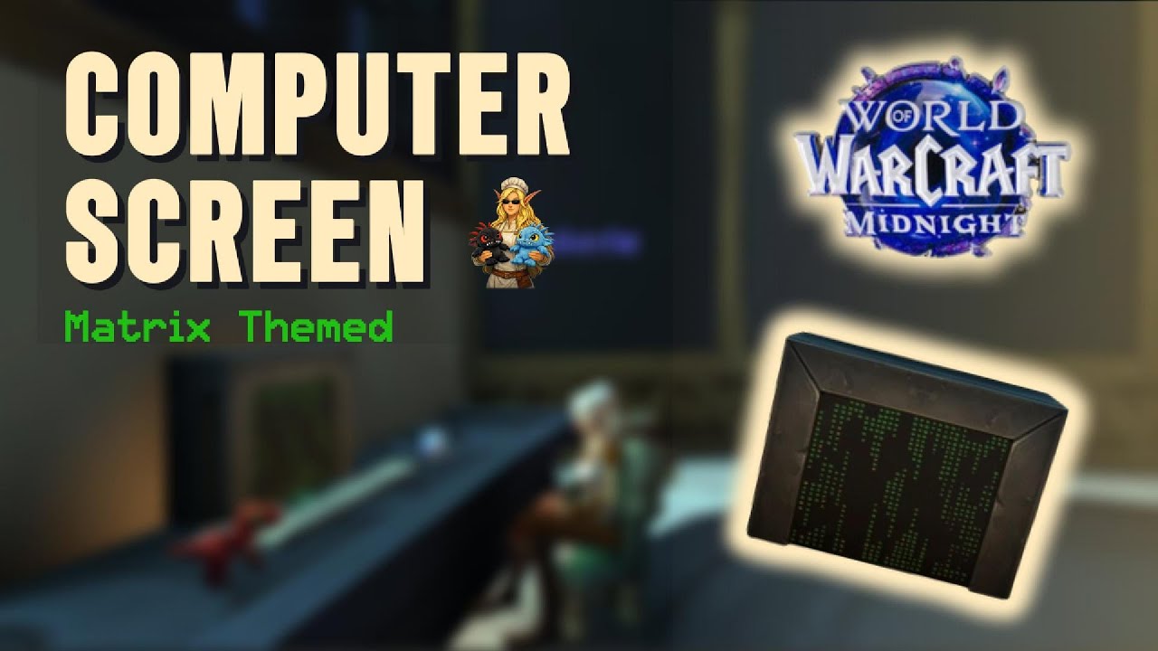 Matrix Monitor Build | World of Warcraft Housing - YouTube