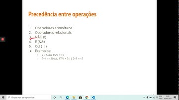 Precedência de Operadores