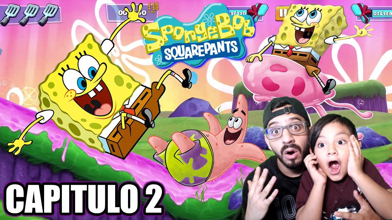 Bob Esponja es una Medusa | Bob Esponja La Caza de la Cangreburger 2 ...