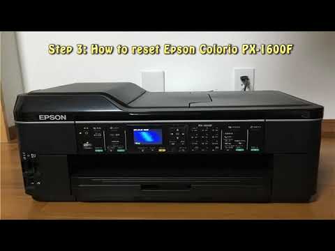 Reset Epson Colorio PX 1600F Waste Ink Pad Counter - YouTube