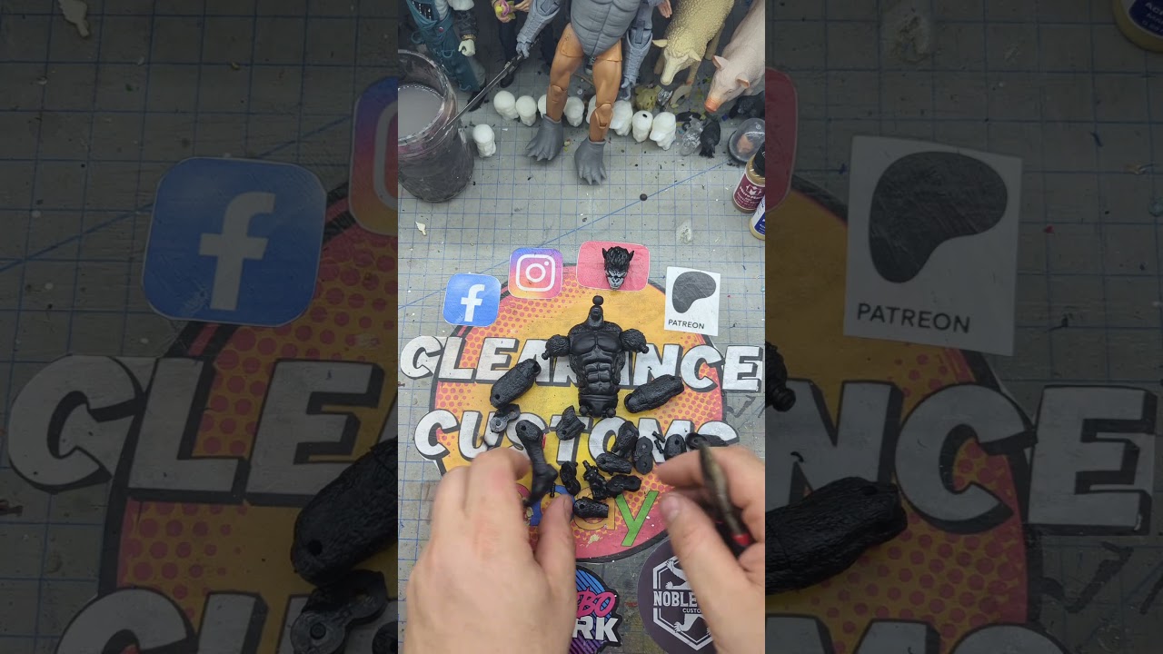 Sperotoys base figure Action Figure breakdown for custom action figures