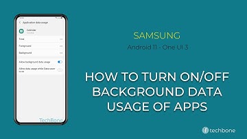 How to Turn On/Off Background data usage of Apps - Samsung [Android 11 - One UI 3]
