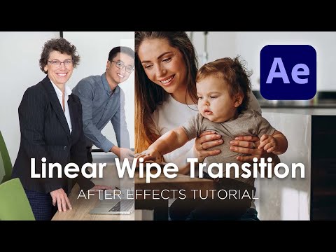 Linear Wipe Transition - After Effects tutorial for beginners | Animation Source Library