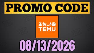 PROMO CODE TEMU Coupon Code August 2026 - TEMU Discount Code Promo Code
