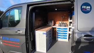 Shelving, Drawer and Store Case Solutions on a Ford Transit Custom L1H1  for GLock Locksmiths