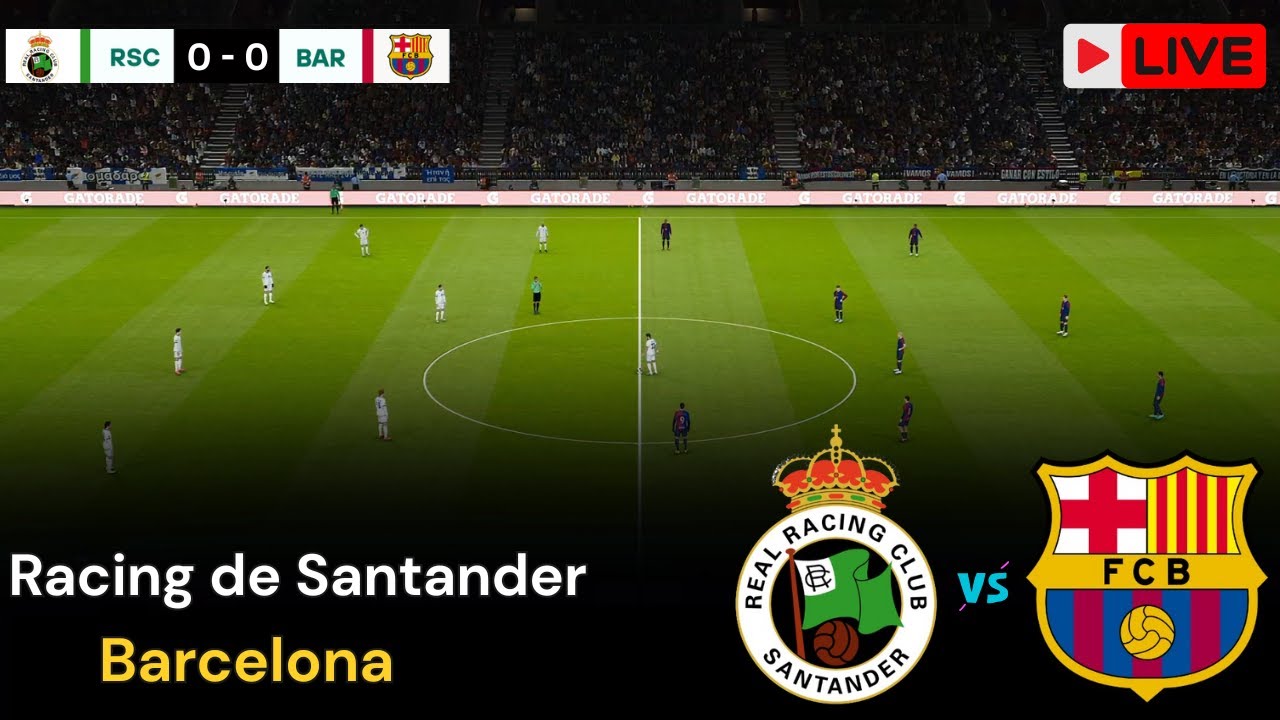 🔴LIVE:Racing de Santander vs Barcelona | Copa del Rey 2026 | eFootball PES 2021 Gameplay Simulation⚽
