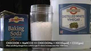baking soda/vinegar explosion