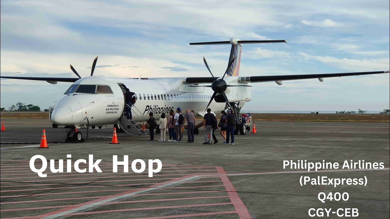 Quick Hop | Philippine Airlines Q400 | CGY-CEB | 6th Travel Vlog - YouTube