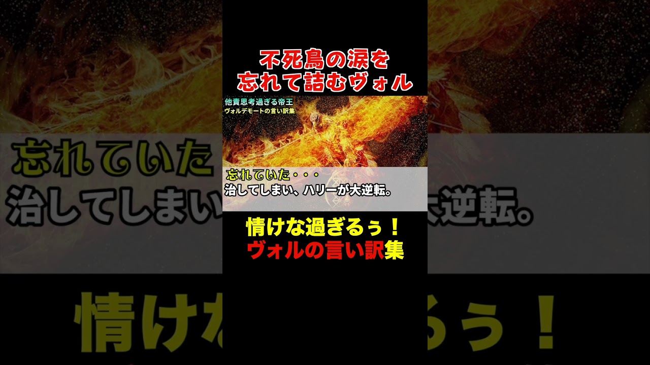 理解不能なヴォルデモート言い訳集！②#ハリーポッター #ハリポタ #ホグワーツ