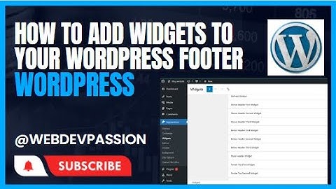 How to Add Widgets to Your WordPress Footer | WordPress tutorial in Urdu