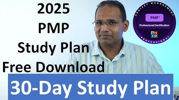 2025 PMP 30-Day Study Plan - Free Download