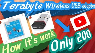 Terabyte 1000 Mbps Mini Wireless 2.4 Ghz Wifi Connector Wifi Dongle For Pc Usb Adapter How To Use