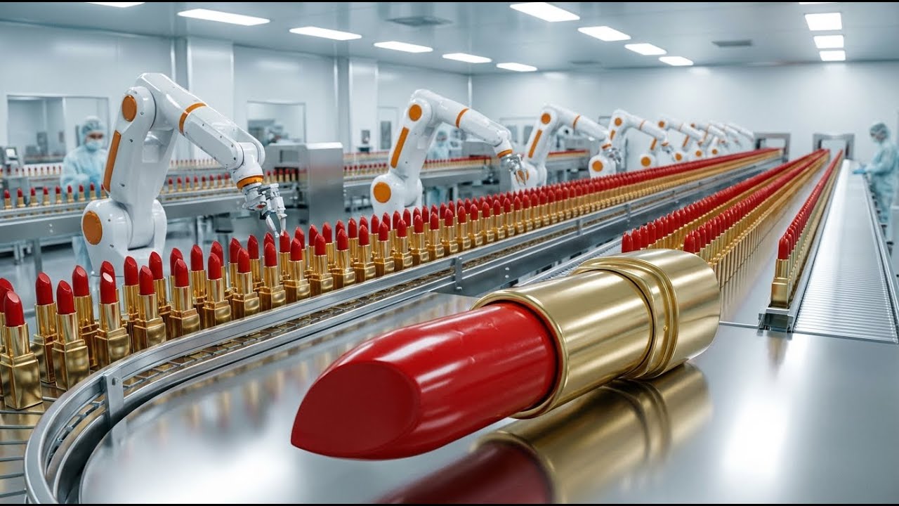Inside the Modern Lipstick Factory: How Lipstick Is Really Made Step by Step (Full Process)