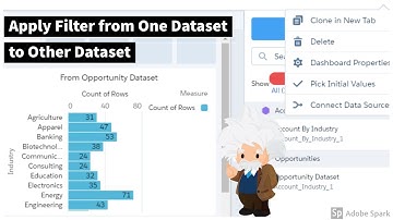 Einstein Analytics | Apply Industry Filter from Account Dataset to Industry in Opportunity Dataset